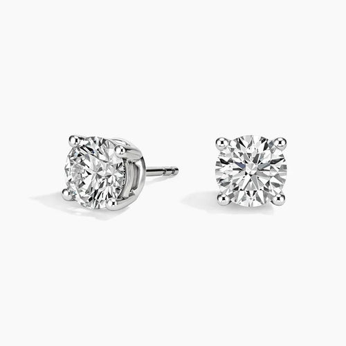 1ctw Lab Diamond Stud Earrings | Round Cut | IGI Certified VS DEF |