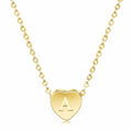 Heart Initial Necklace