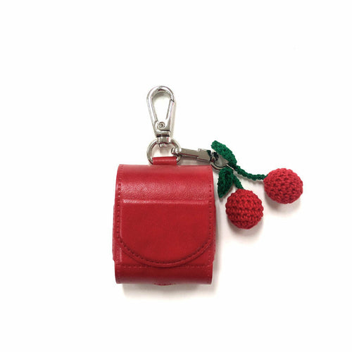 3D Cherry AirPods Case Crystal bear airpods pro case