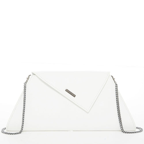 White Purse Leather Clutch Bag Crossbody Evening Purse Unique Women's